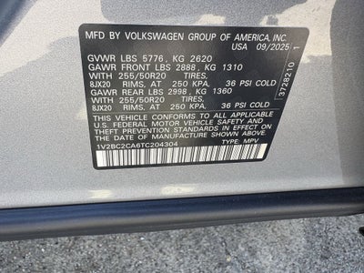 2026 Volkswagen Atlas Cross Sport 2.0T SEL