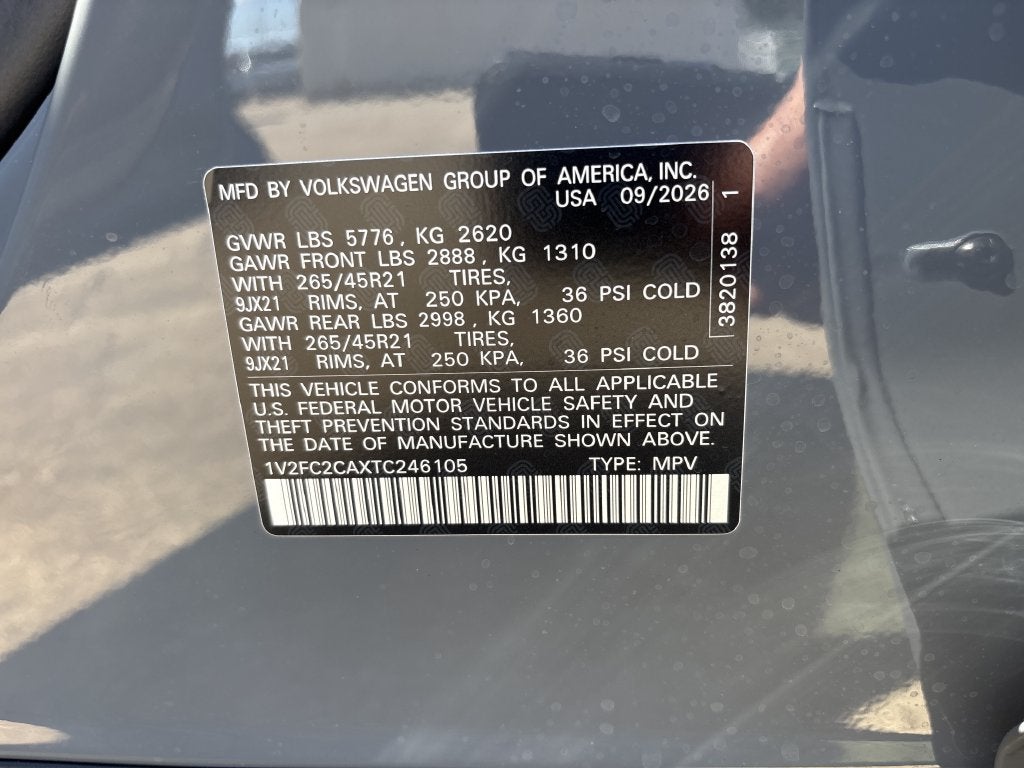2026 Volkswagen Atlas Cross Sport 2.0T SEL Premium R-Line