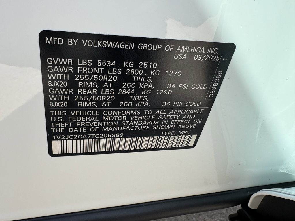 2026 Volkswagen Atlas Cross Sport 2.0T SE W/TECHNOLOGY