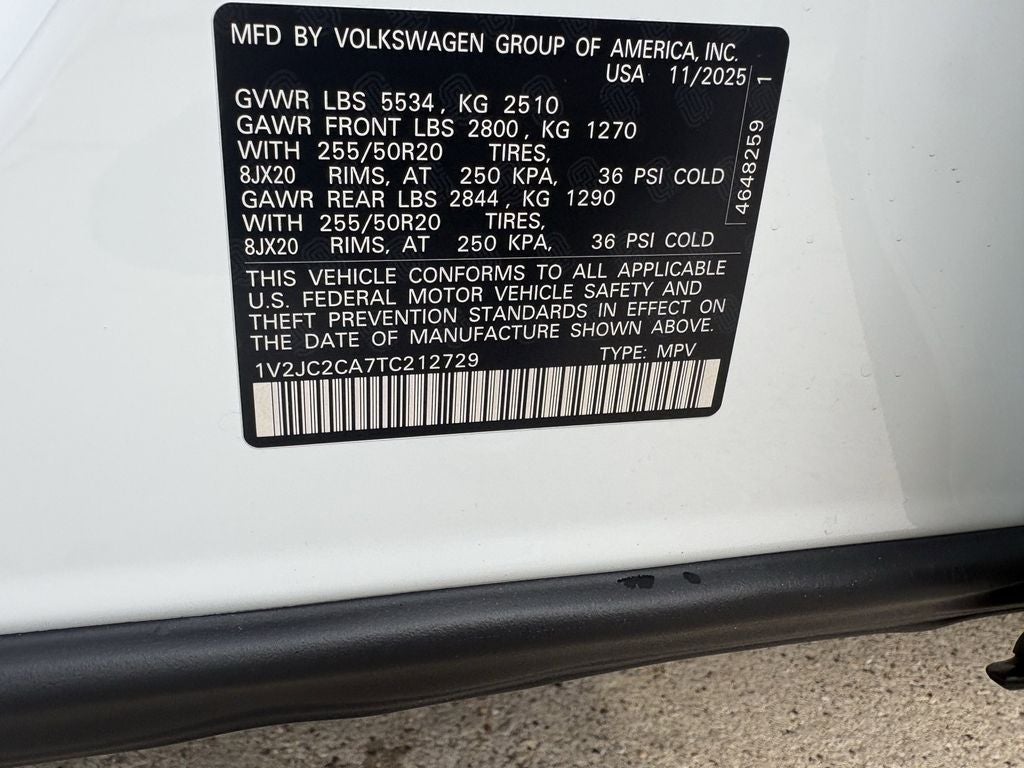 2026 Volkswagen Atlas Cross Sport 2.0T SE W/TECHNOLOGY