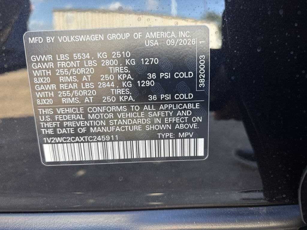 2026 Volkswagen Atlas Cross Sport 2.0T SE W/TECHNOLOGY