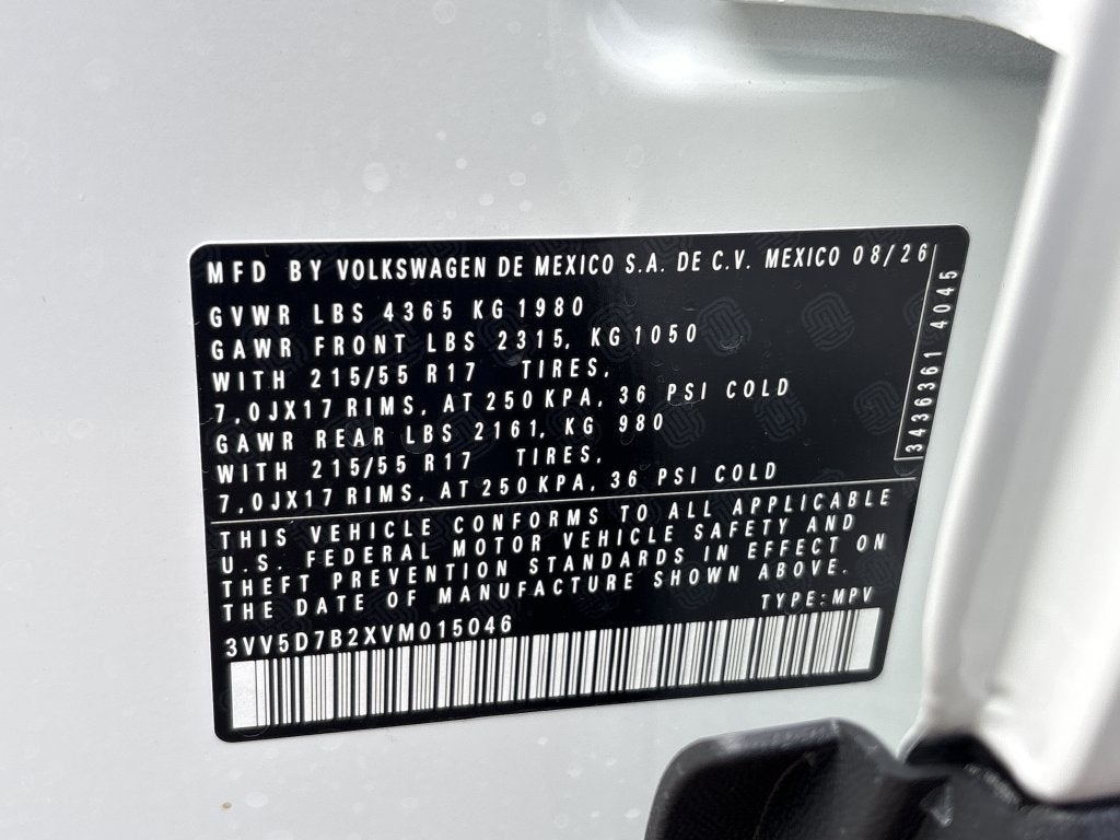 2027 Volkswagen Taos 1.5T S