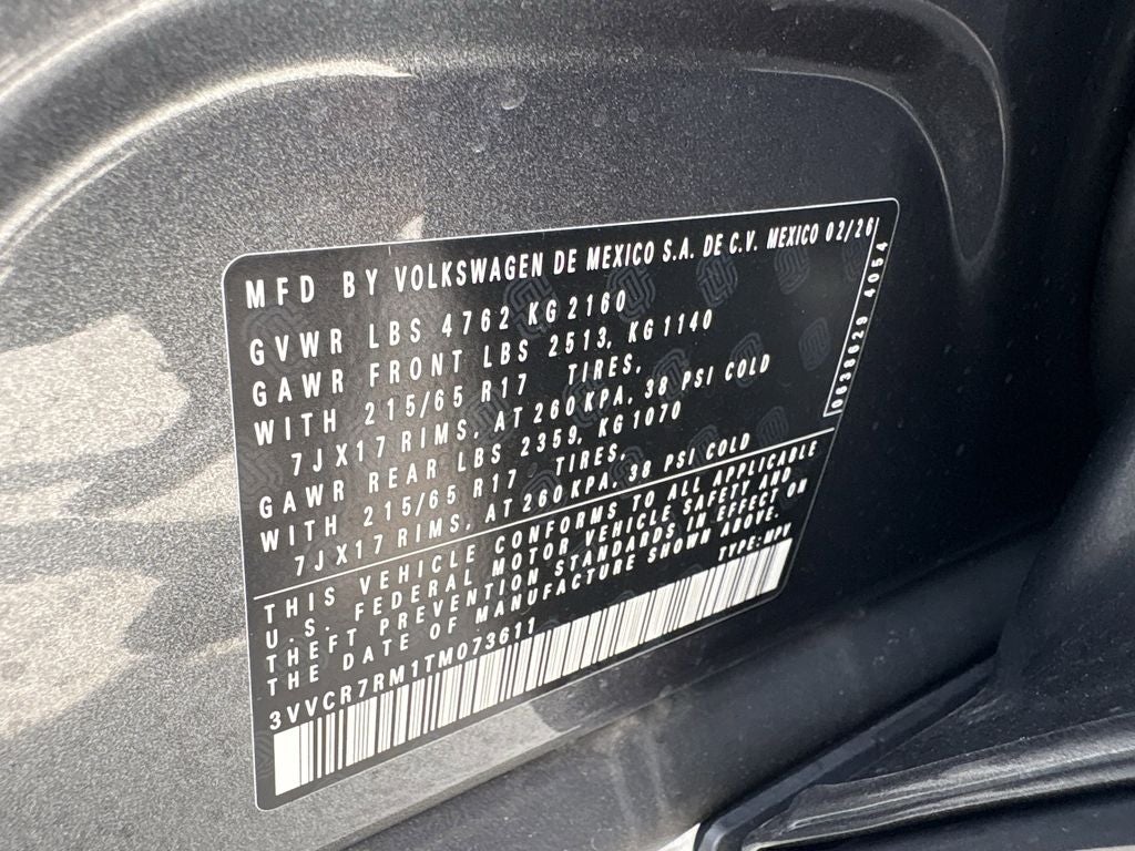 2026 Volkswagen Tiguan 2.0T S