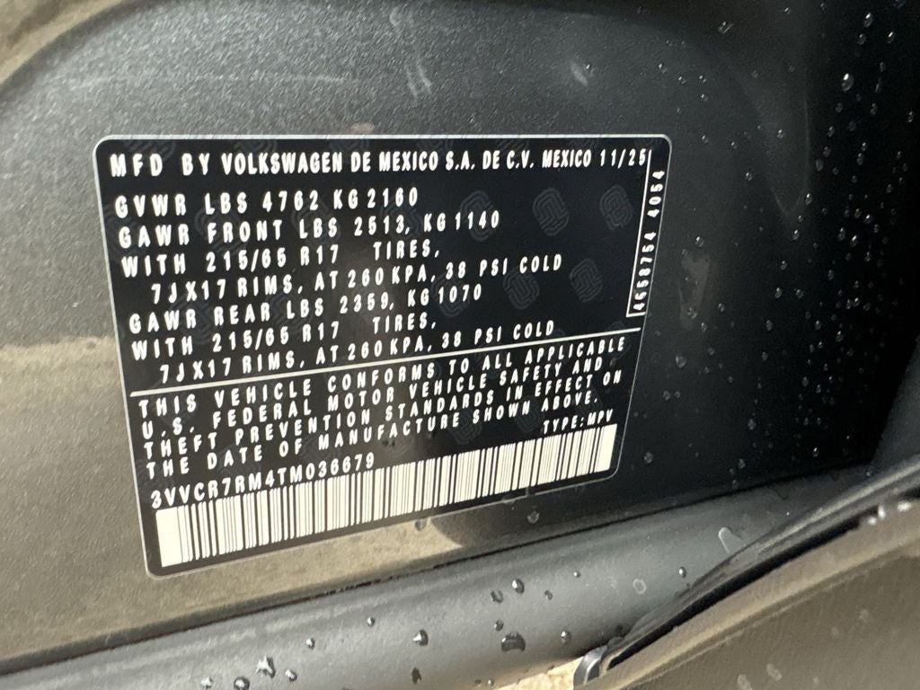 2026 Volkswagen Tiguan 2.0T S
