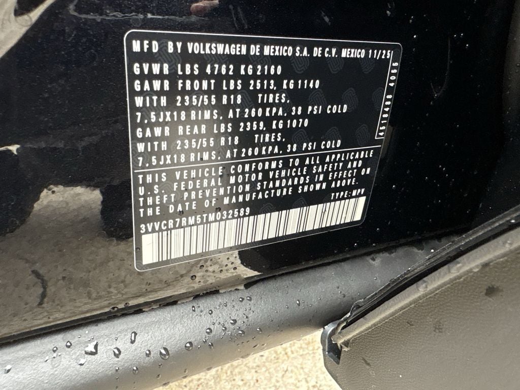 2026 Volkswagen Tiguan 2.0T S