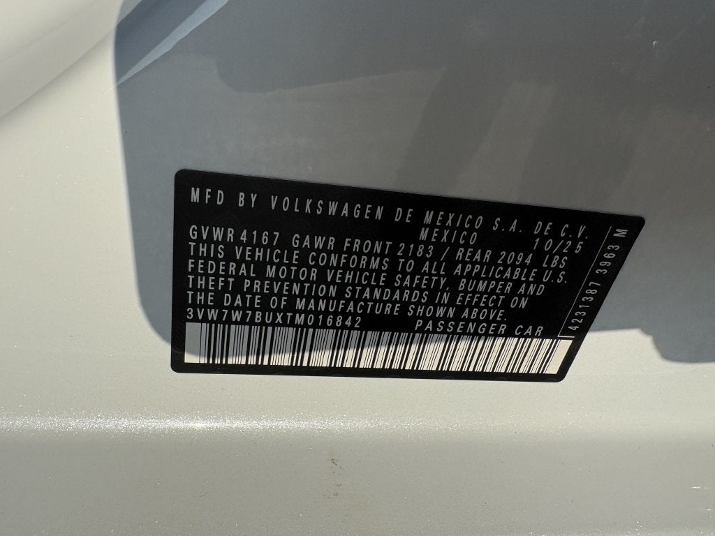 2026 Volkswagen Jetta 1.5T SE