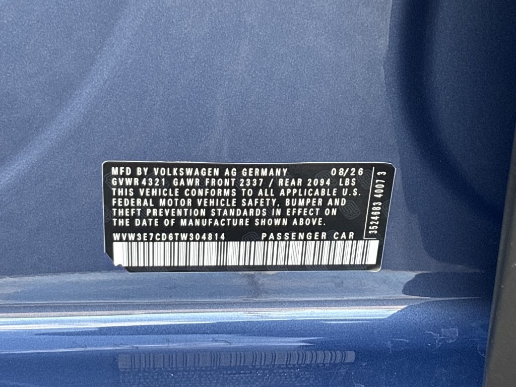 2026 Volkswagen Golf GTI 2.0T SE