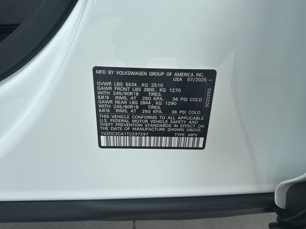 2026 Volkswagen Atlas Cross Sport SE