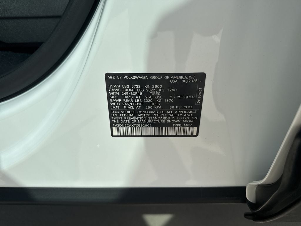 2026 Volkswagen Atlas SE