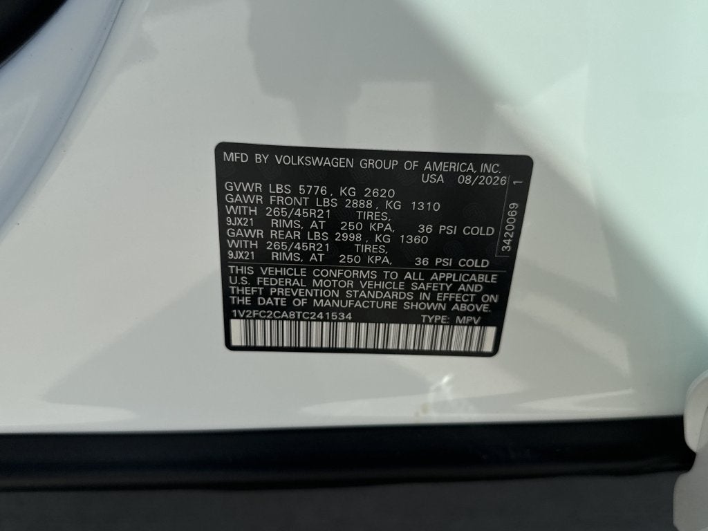 2026 Volkswagen Atlas Cross Sport SEL Premium R-Line