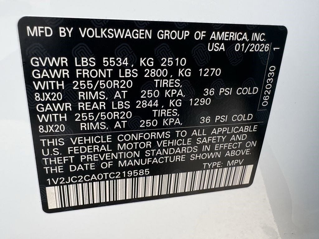 2026 Volkswagen Atlas Cross Sport SE w/Technology