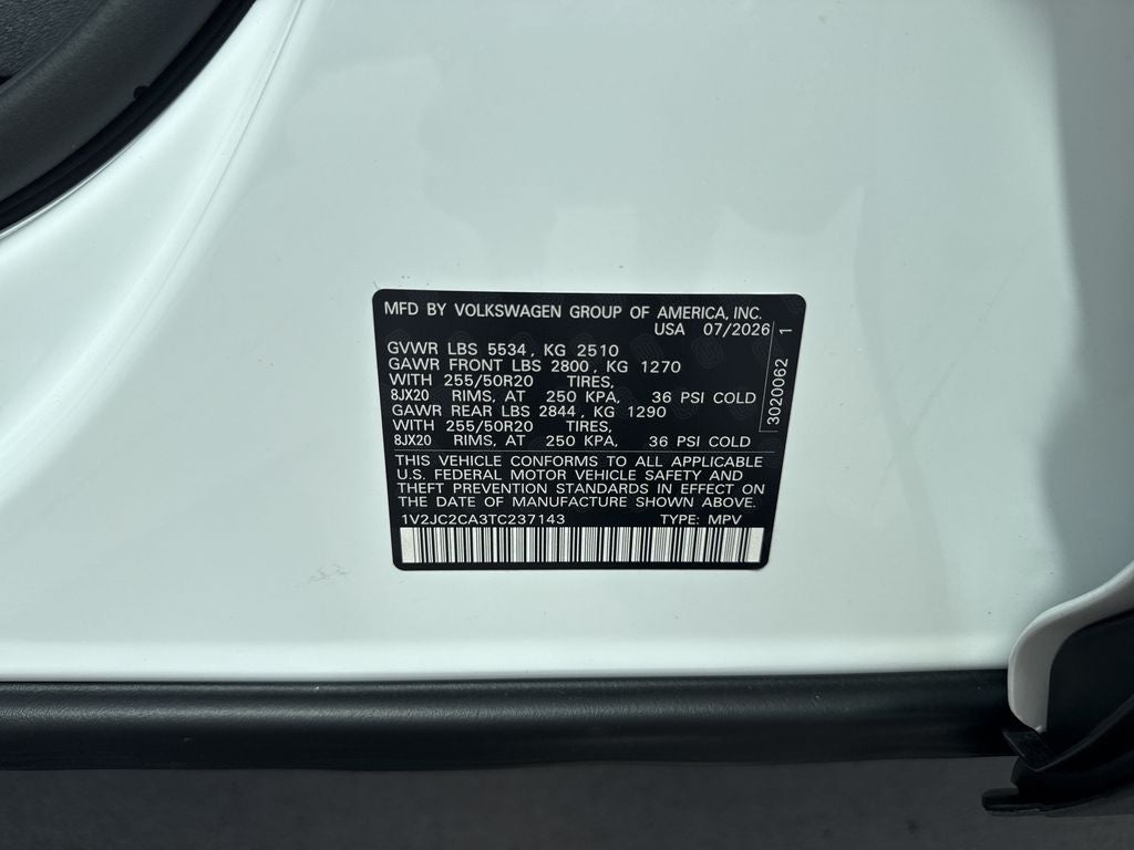 2026 Volkswagen Atlas Cross Sport SE w/Technology