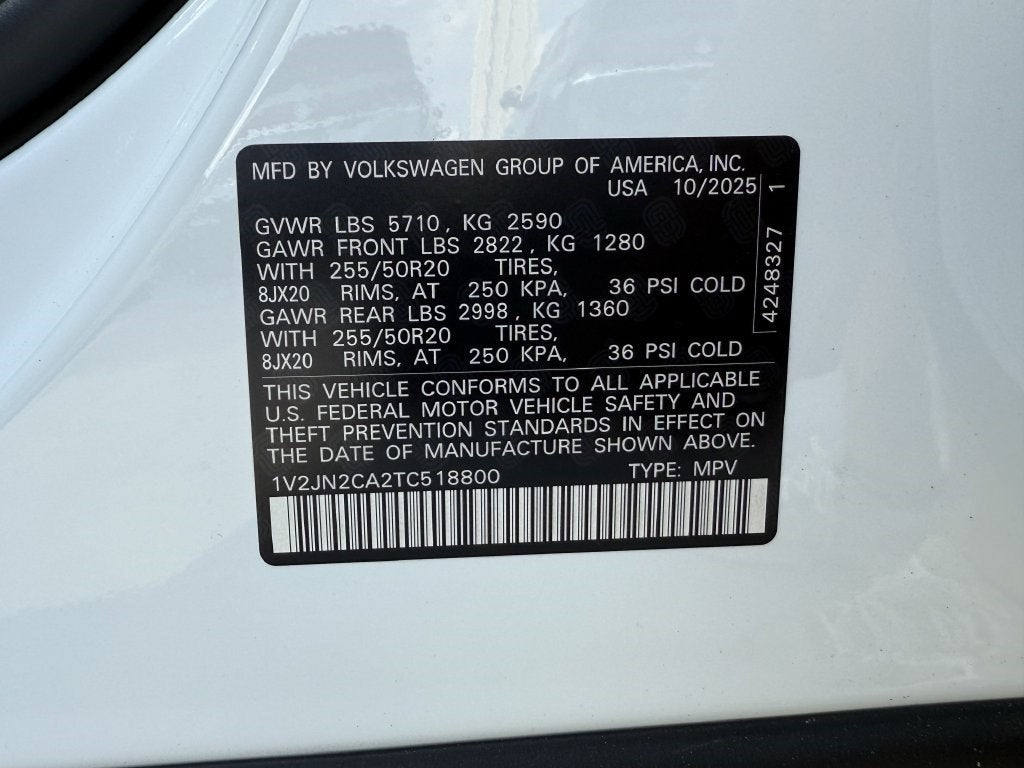 2026 Volkswagen Atlas SE w/Technology