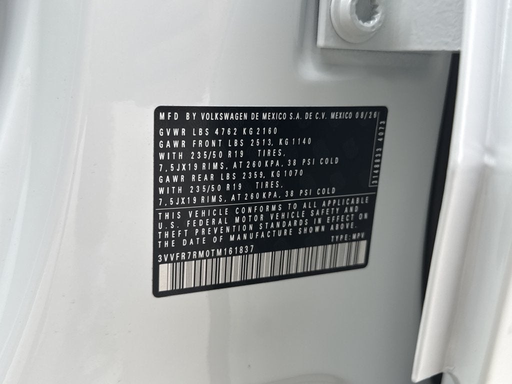 2026 Volkswagen Tiguan 2.0T SE