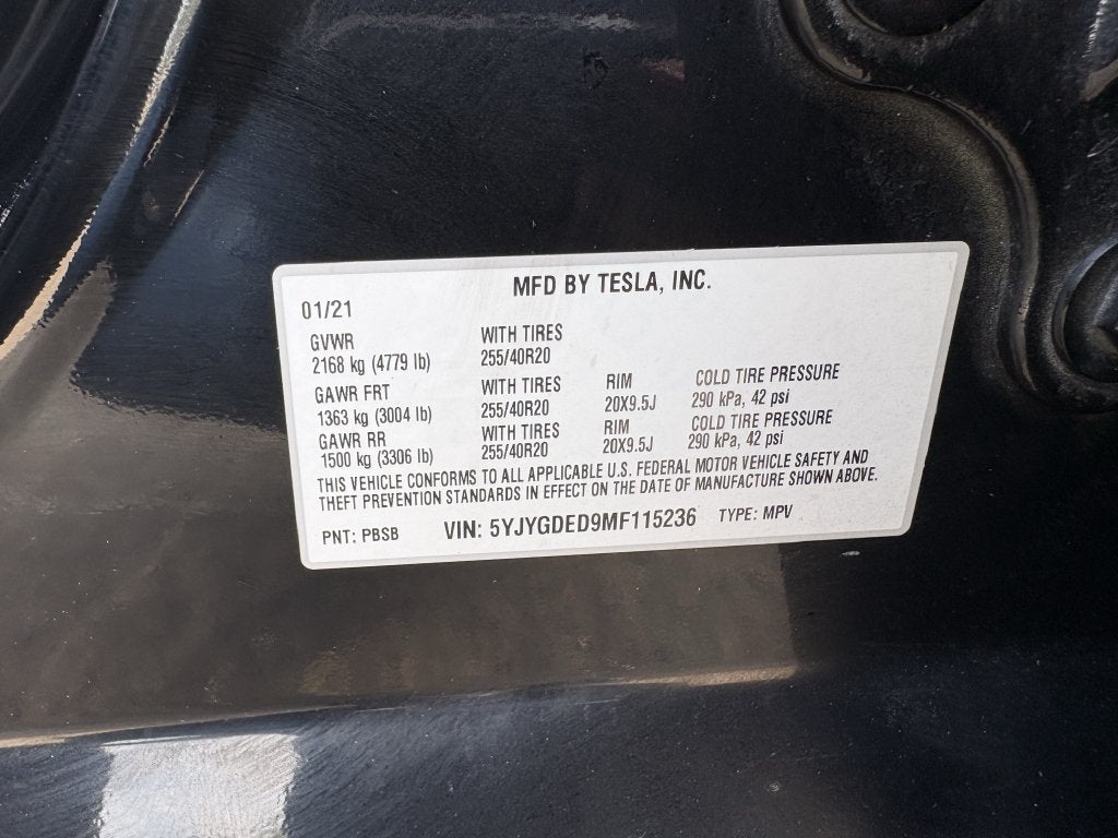 2021 Tesla Model Y Standard Range