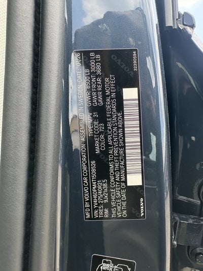 2026 Volvo XC90 Plug-In Hybrid T8 Ultra