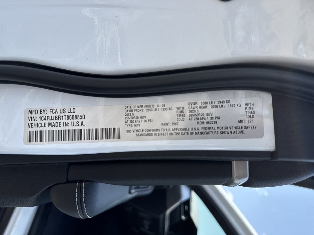 2026 Jeep Grand Cherokee L Limited
