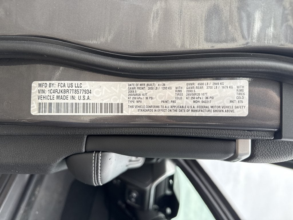 2026 Jeep Grand Cherokee L Limited
