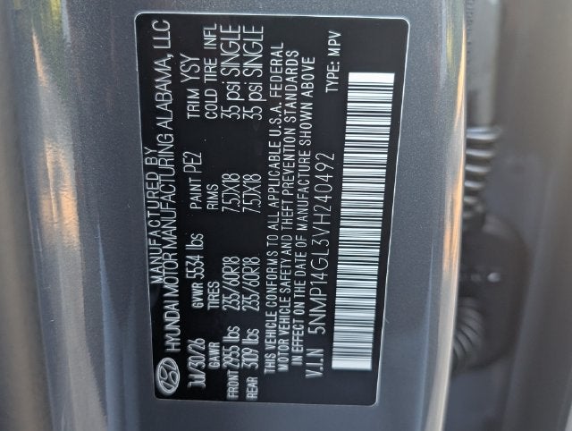 2027 Hyundai Santa Fe SE FWD