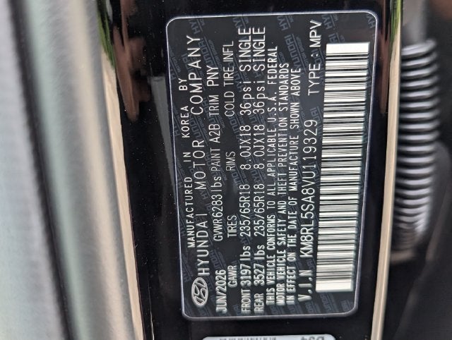 2027 Hyundai Palisade Hybrid Blue SEL 7P