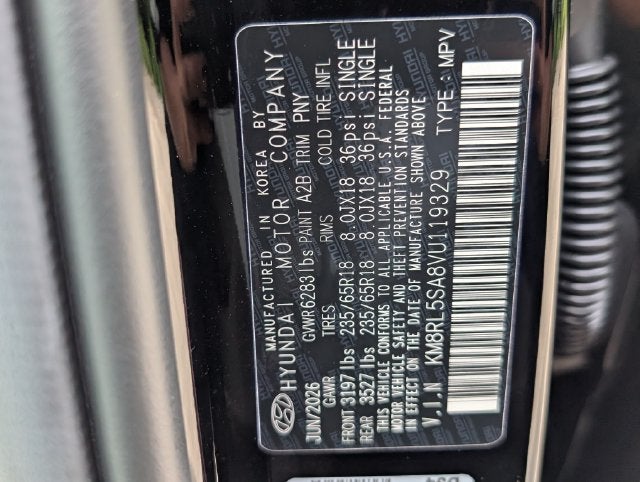 2027 Hyundai Palisade Hybrid Blue SEL 7P