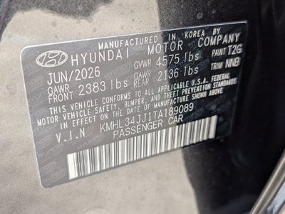 2026 Hyundai Sonata Hybrid SEL