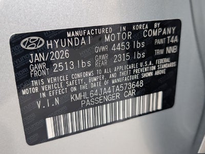 2026 Hyundai Sonata SEL Sport