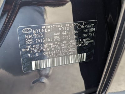 2026 Hyundai Sonata SEL Sport