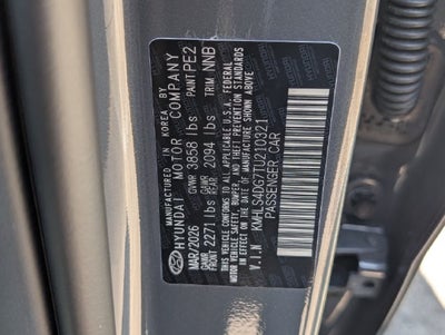 2026 Hyundai Elantra SEL Sport