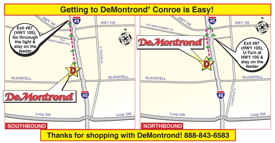 South, Conroe Map